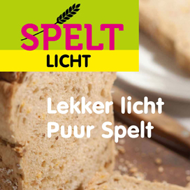 Zeelandia heeft een toonbankkaart beschikbaar gesteld ter promotie van Spelt Licht.