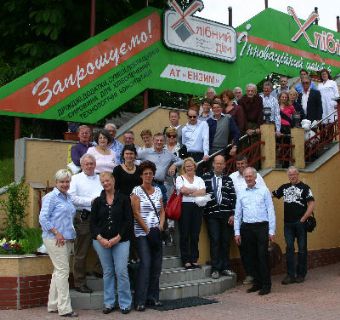 De 31 bezoekers uit Nederland waren onder de indruk van de wijze waarop in Oekraïne gist geproduceerd wordt.