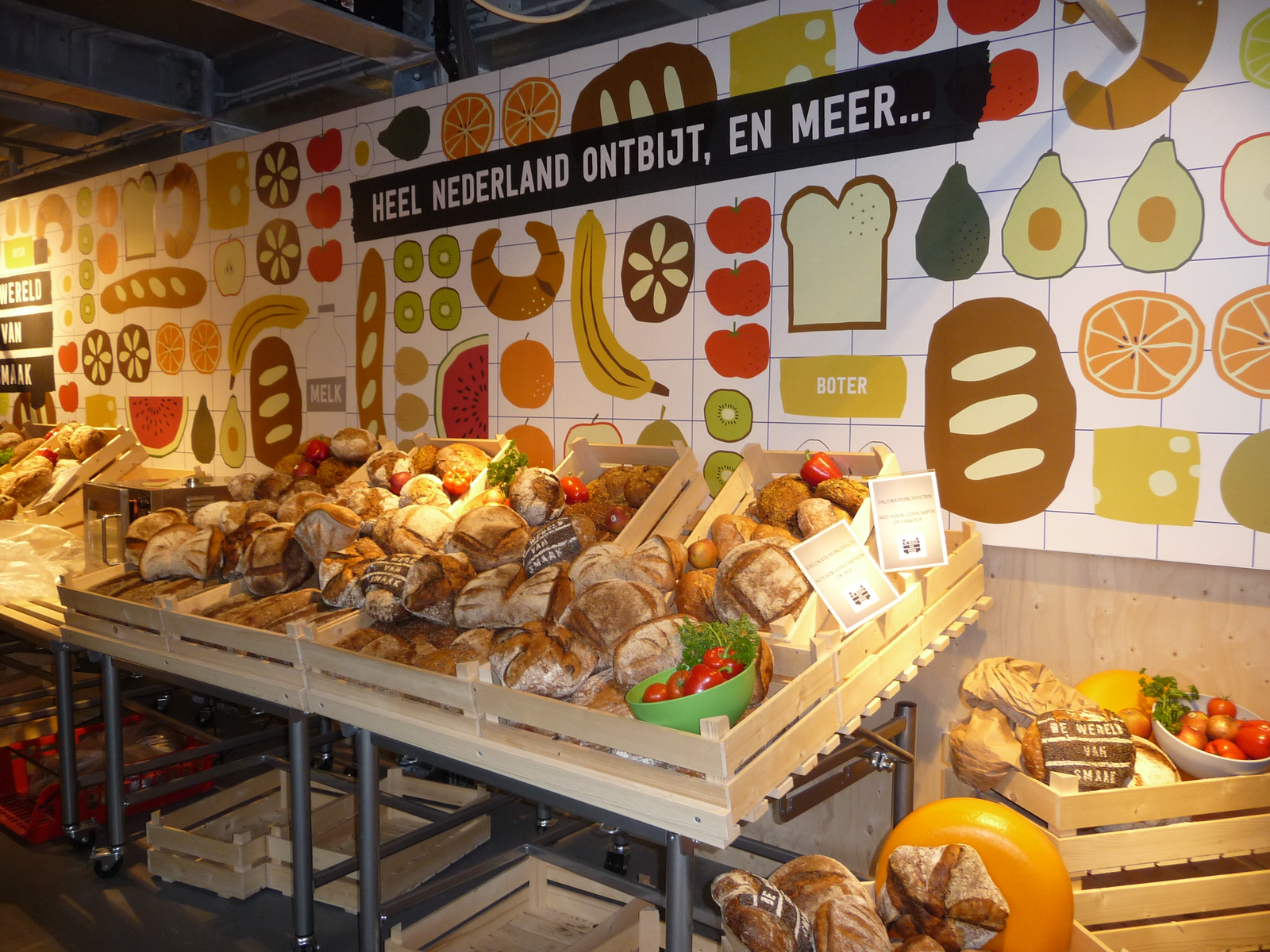 Speciaal voor de presentatie in de versunit heeft ook het Boulangerie Team een keur aan broden gebakken. Foto: NBOV