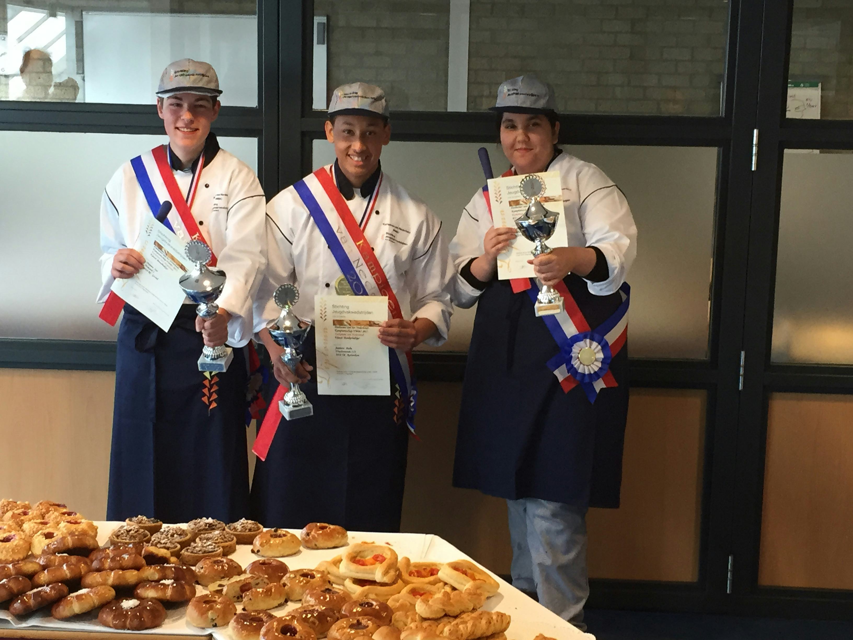 De winnaars van 2015 op een rijtje: Thijmen Oor, Jamison Badu en Lemyea Amezian. Foto:  NBOV