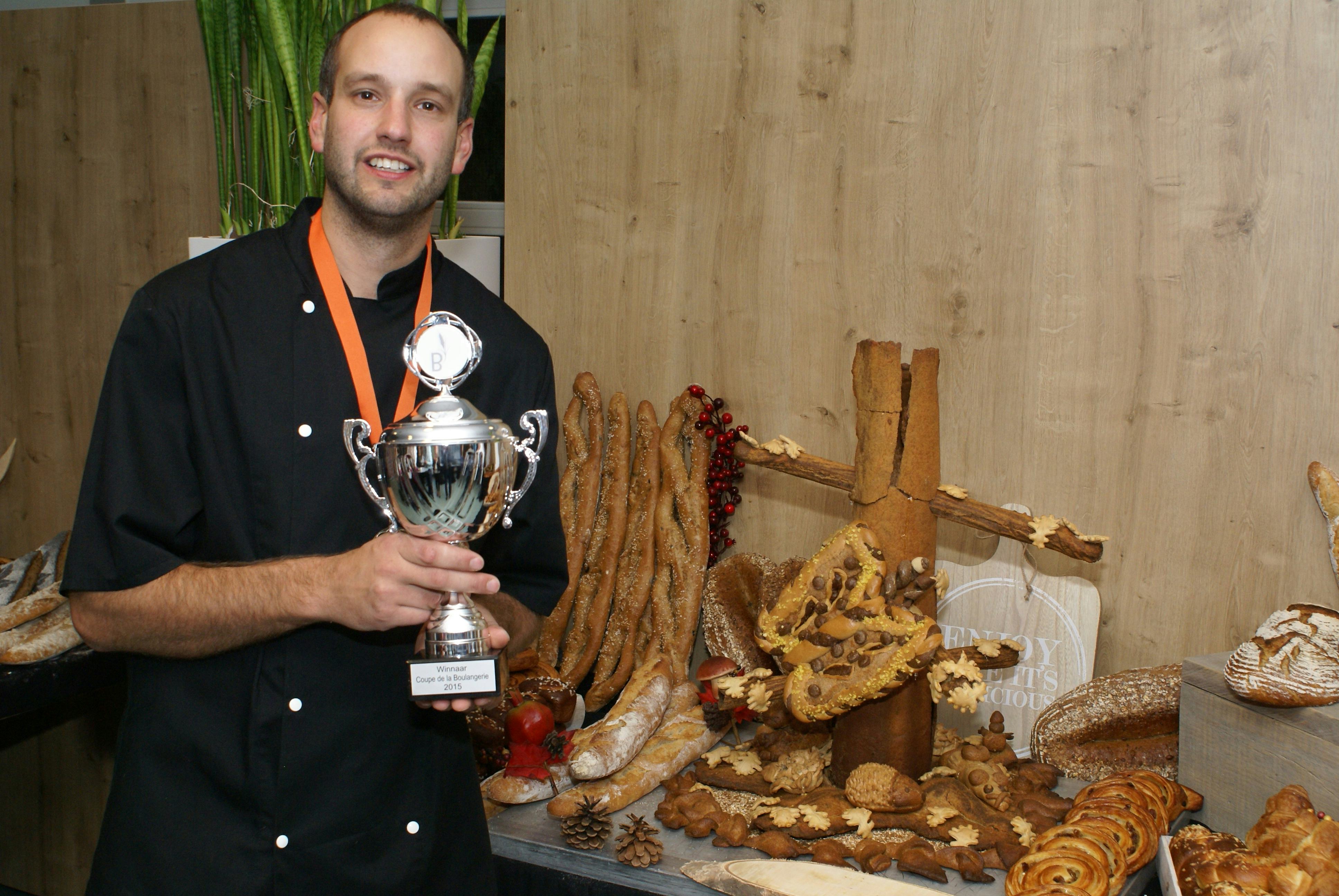 Bas van Leersum, winnaar van de Coupe de la Boulangerie 2015. Foto: BoulangerieTeam