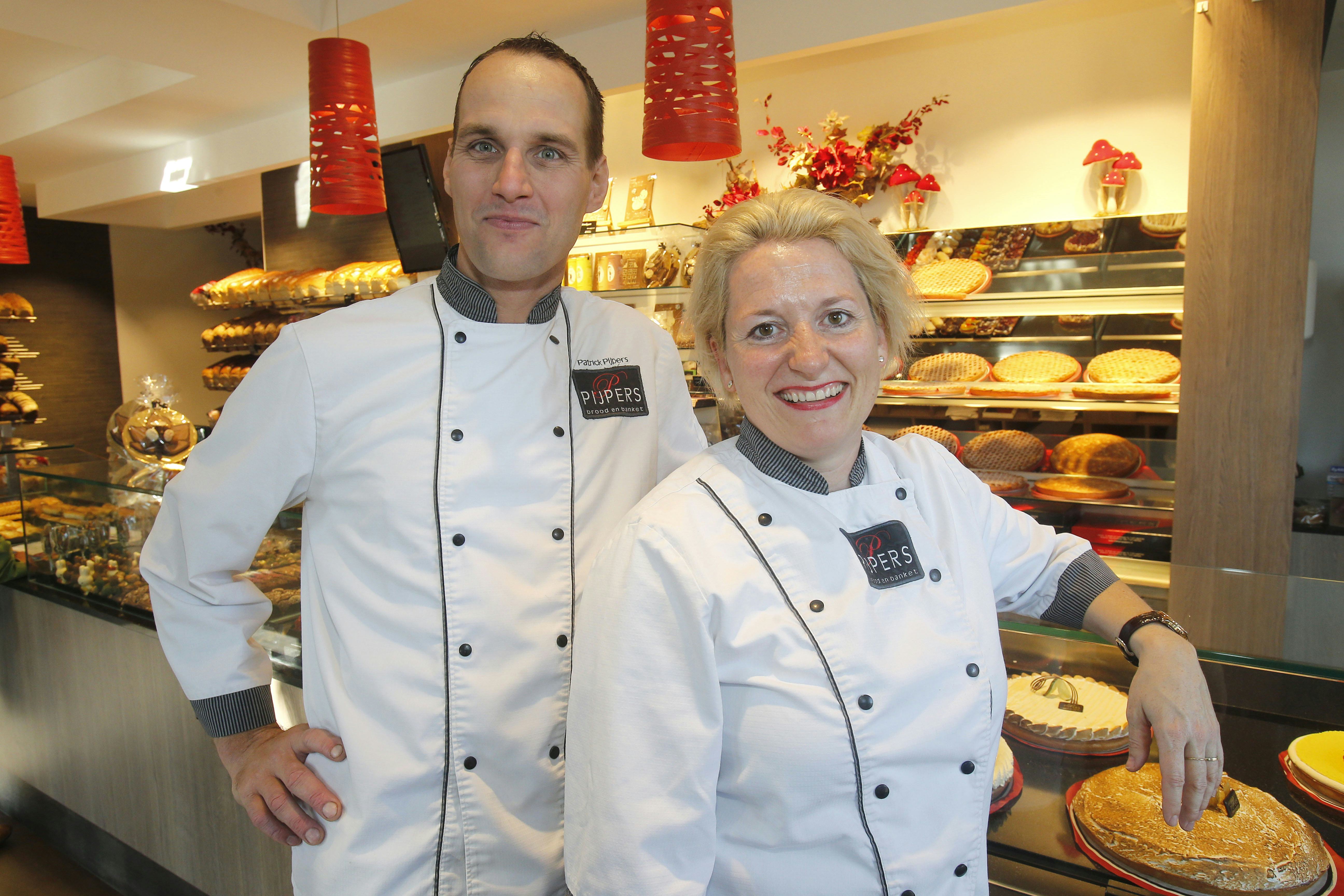 Patrick en Ireen Pijpers uit Venlo-Blerick nemen met hun bedrijf Pijpers Brood & Banket deel aan Bakker met Ster 2015-2016. Foto: Fotopersburo Bert Jansen