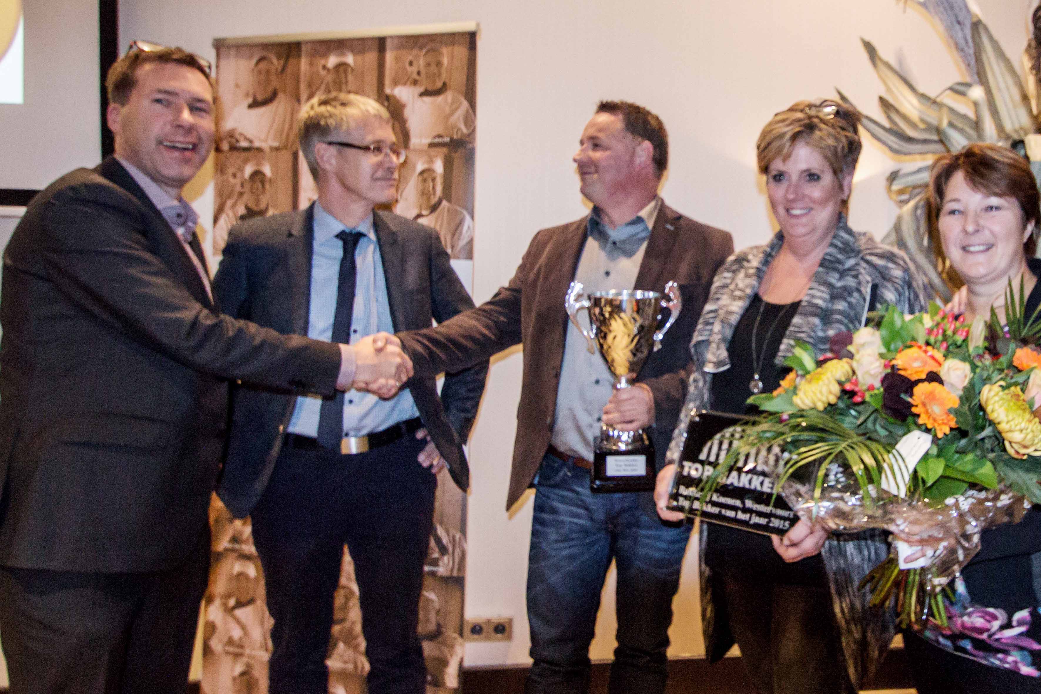 Wim Doedens, Nico Colenbrander, Paul Koenen, Nicolette Koenen en Mirjam Koenen (v.l.n.r.). Foto: Top Bakkers