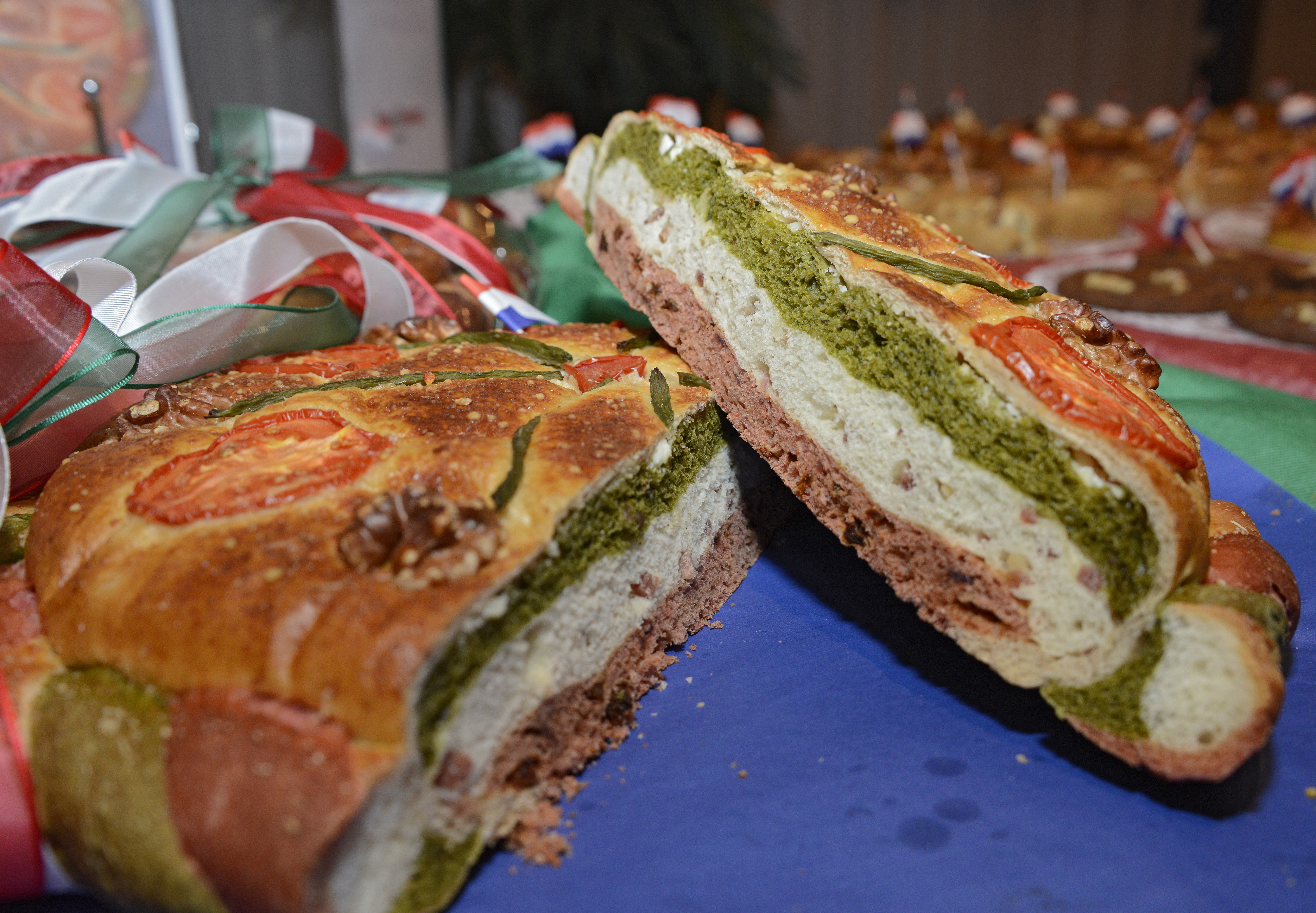 Italiaans driekleurenbrood van Luuk Bouwman. Foto: Marten Sandburg