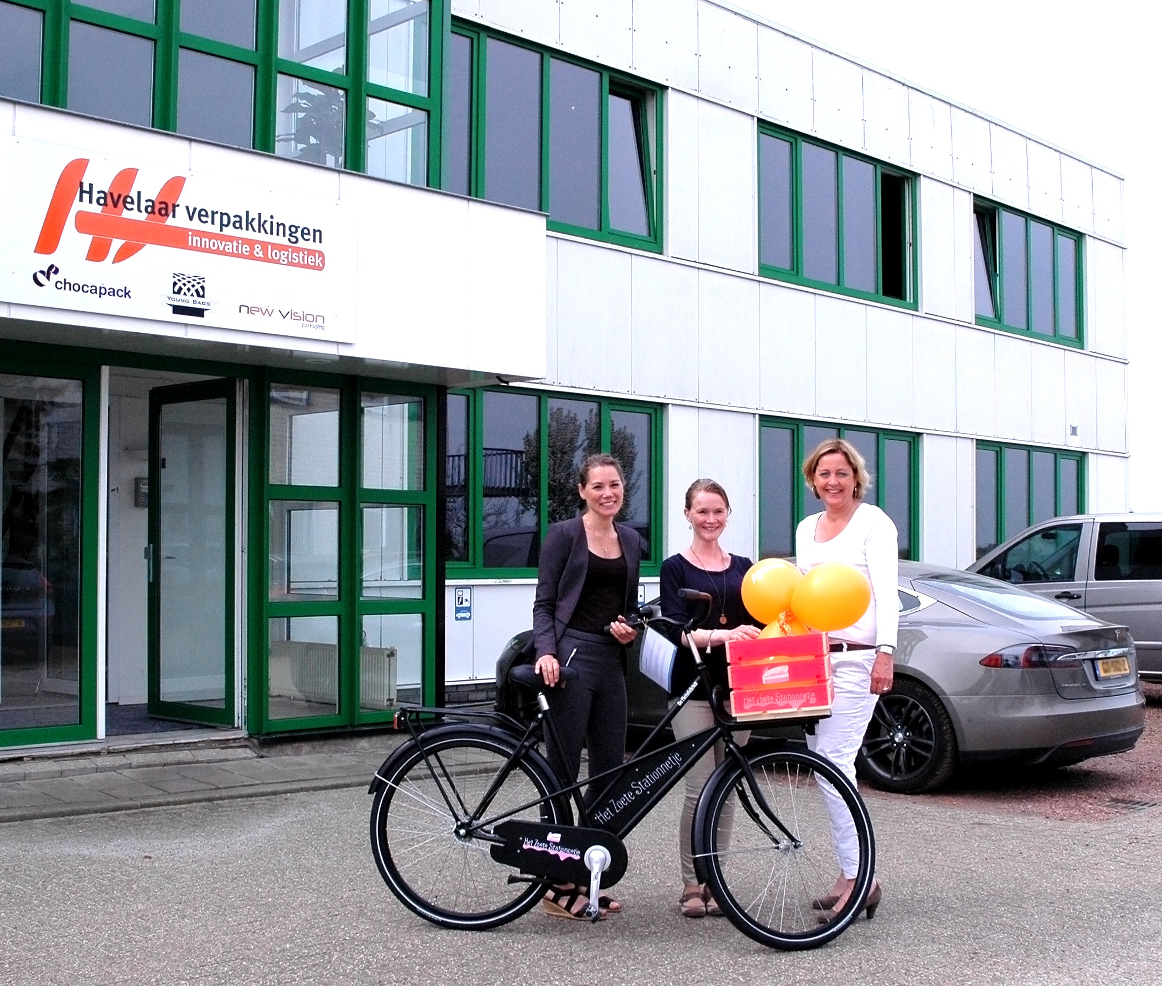 Winnaar Marjolein van Gessel van Het Zoete Stationnetje. Foto: Havelaar Verpakkingen