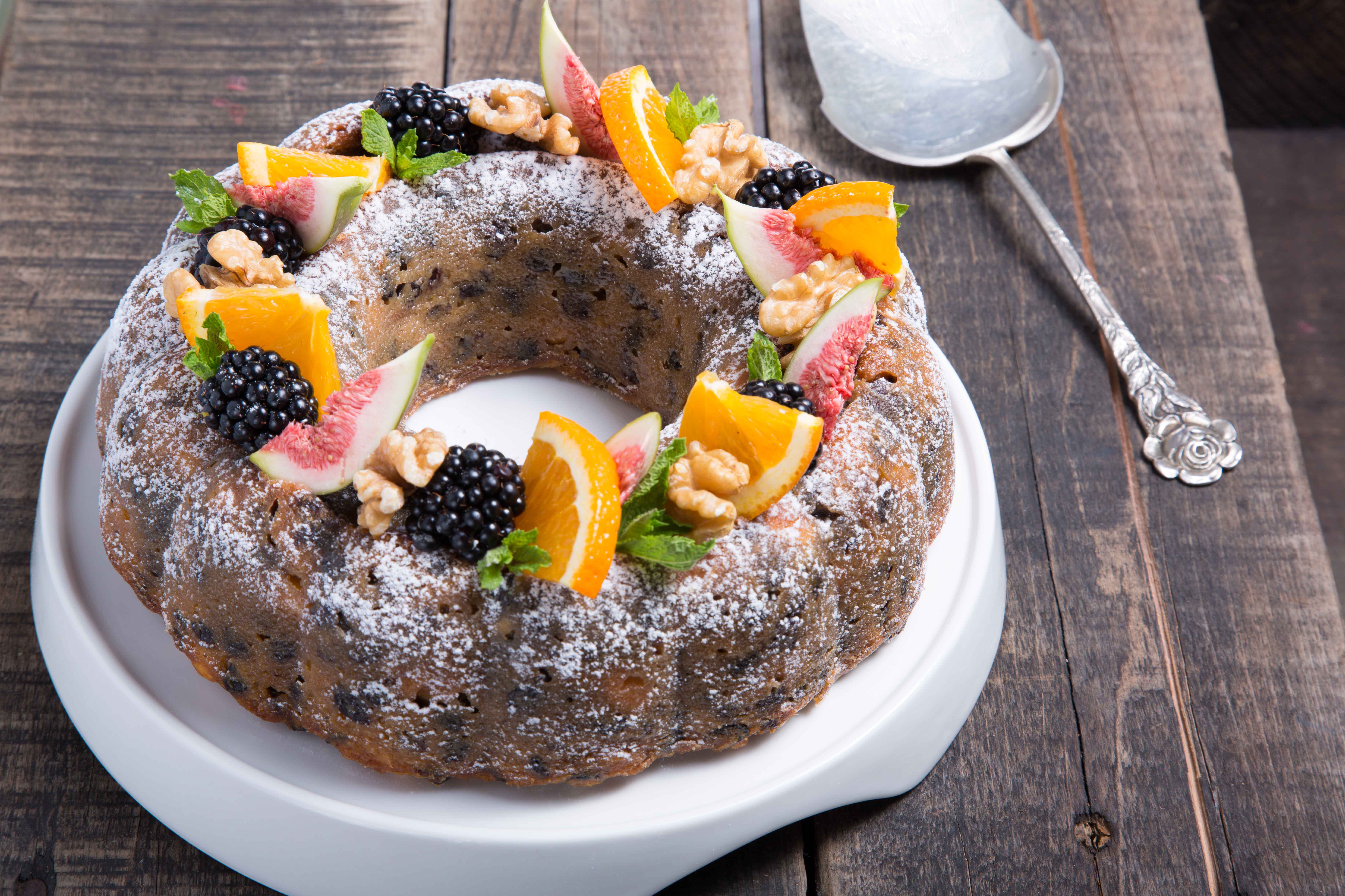 Sinaasappel-Christmaspudding.

Foto: Dawn Foods