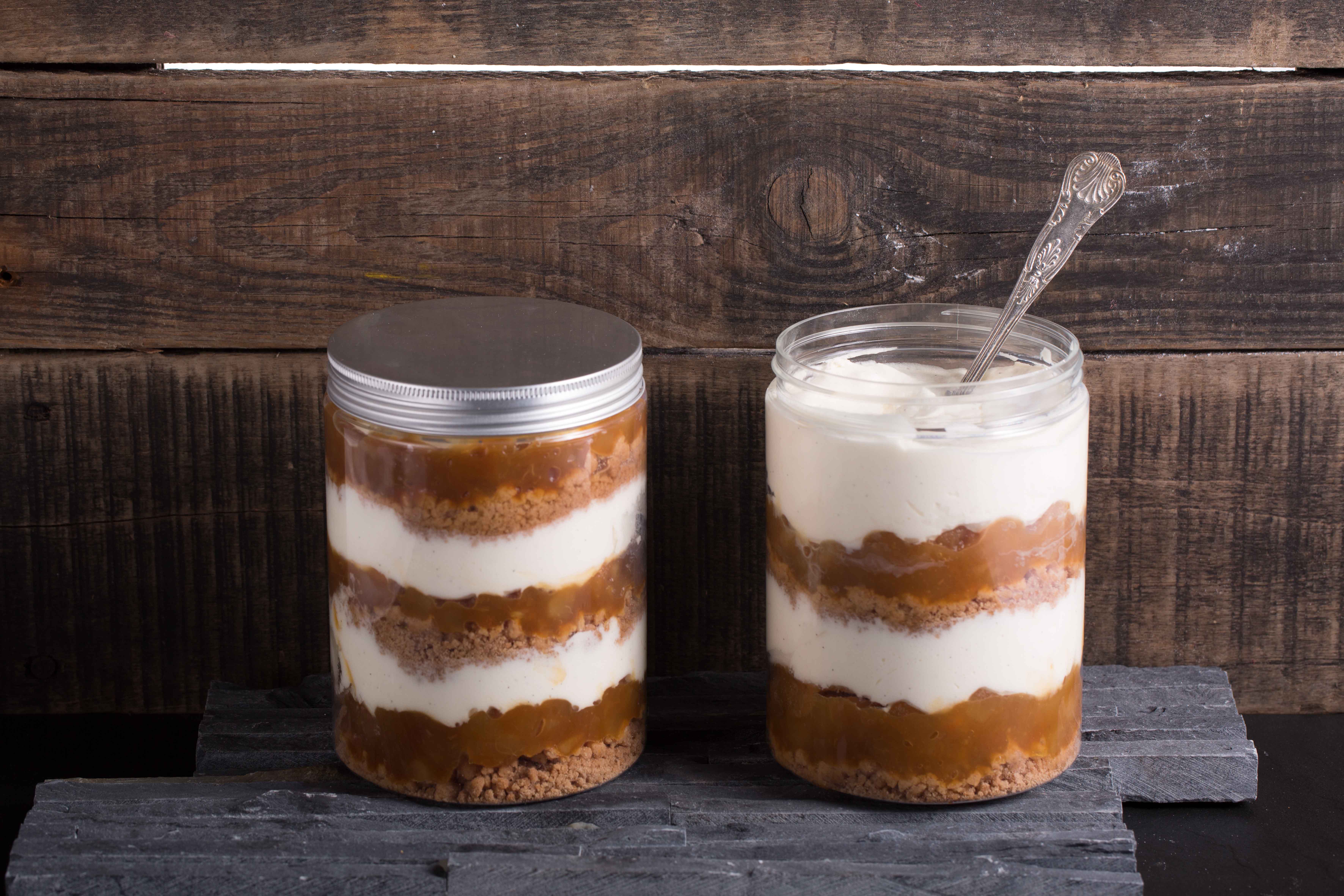 Perendessertpot naar voorbeeld van de Engelse trifle.

Foto: Dawn Foods