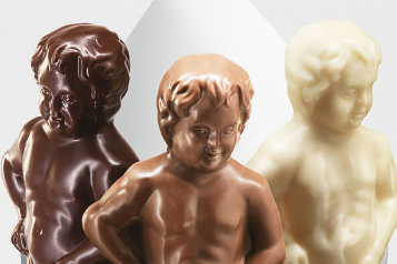 Manneken Pis in chocolade.

Foto: visit.brussel