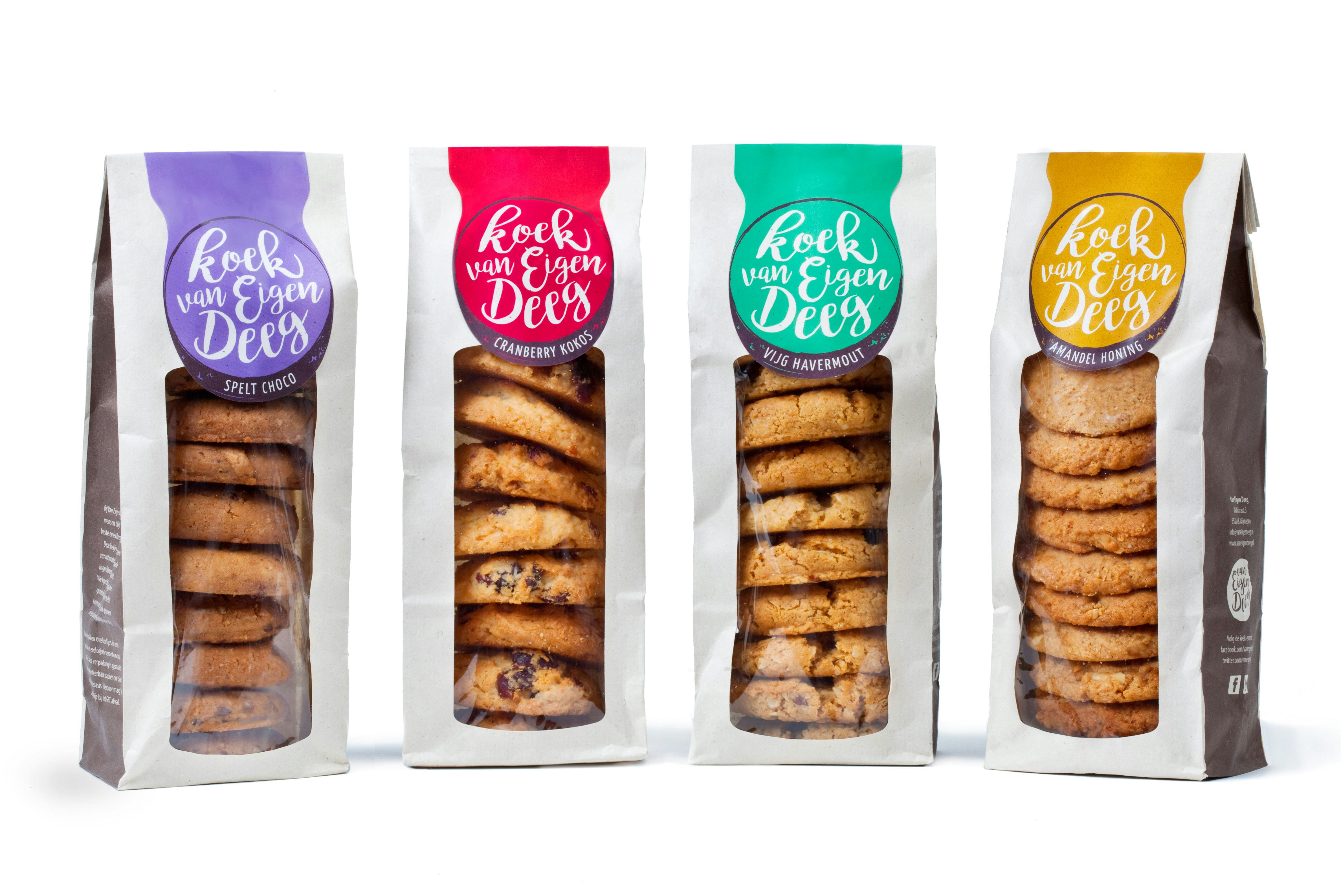 Koekjesbakker Van Eigen Deeg gaat over op composteerbaar verpakken