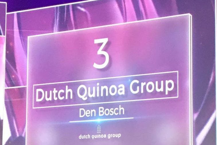 Dutch Quinoa Group is het hoogst genoteerde foodbedrijf in de top 100.