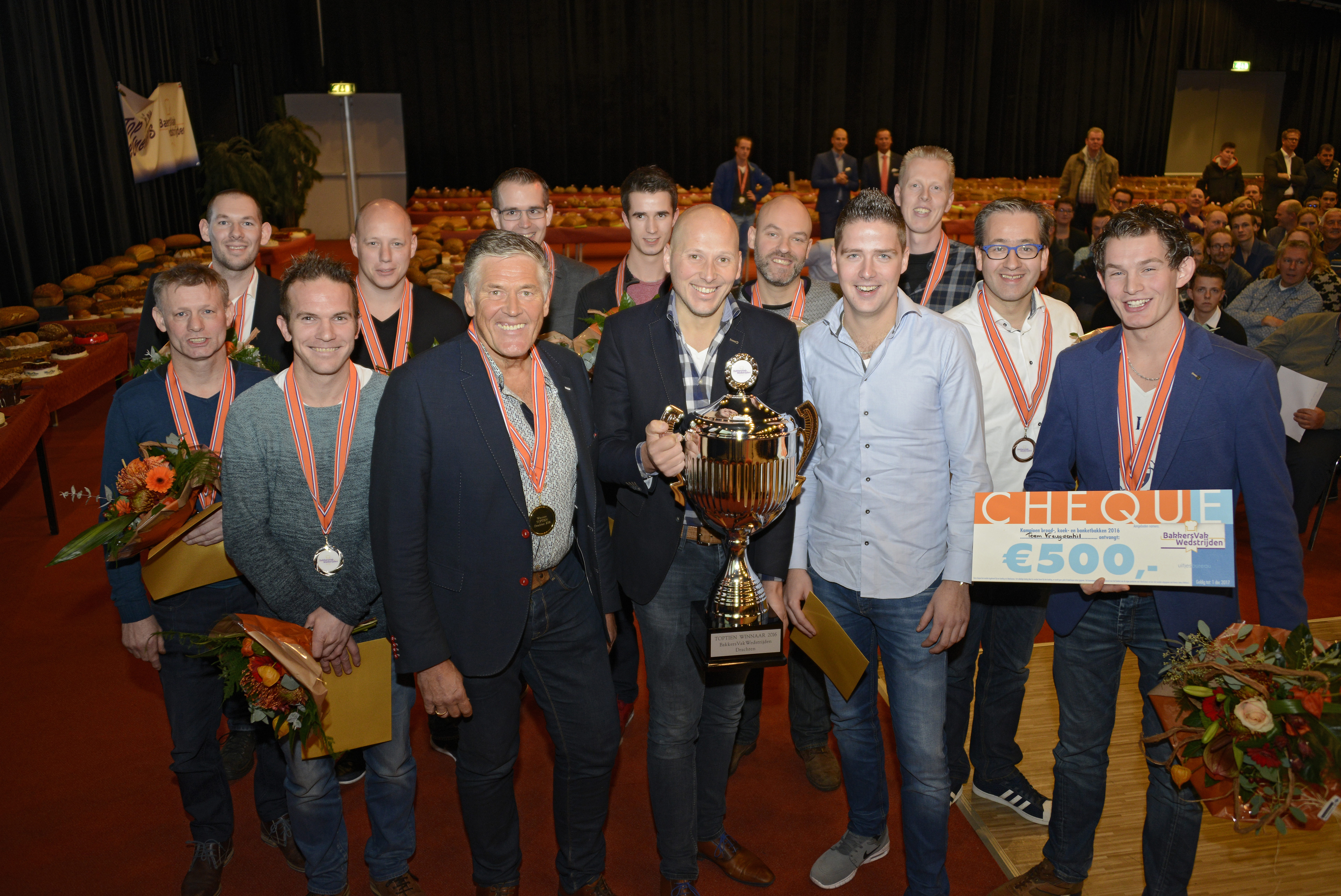 Team Vreugdenhil won vorig jaar de BakkersVakWedstrijden in Drachten.
Foto: Marten Sandburg