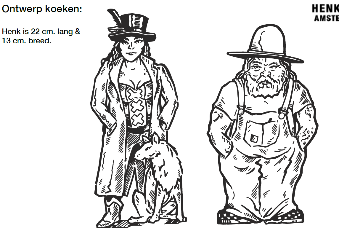 De speculaas-ontwerpen van Henk Schiffmacher.