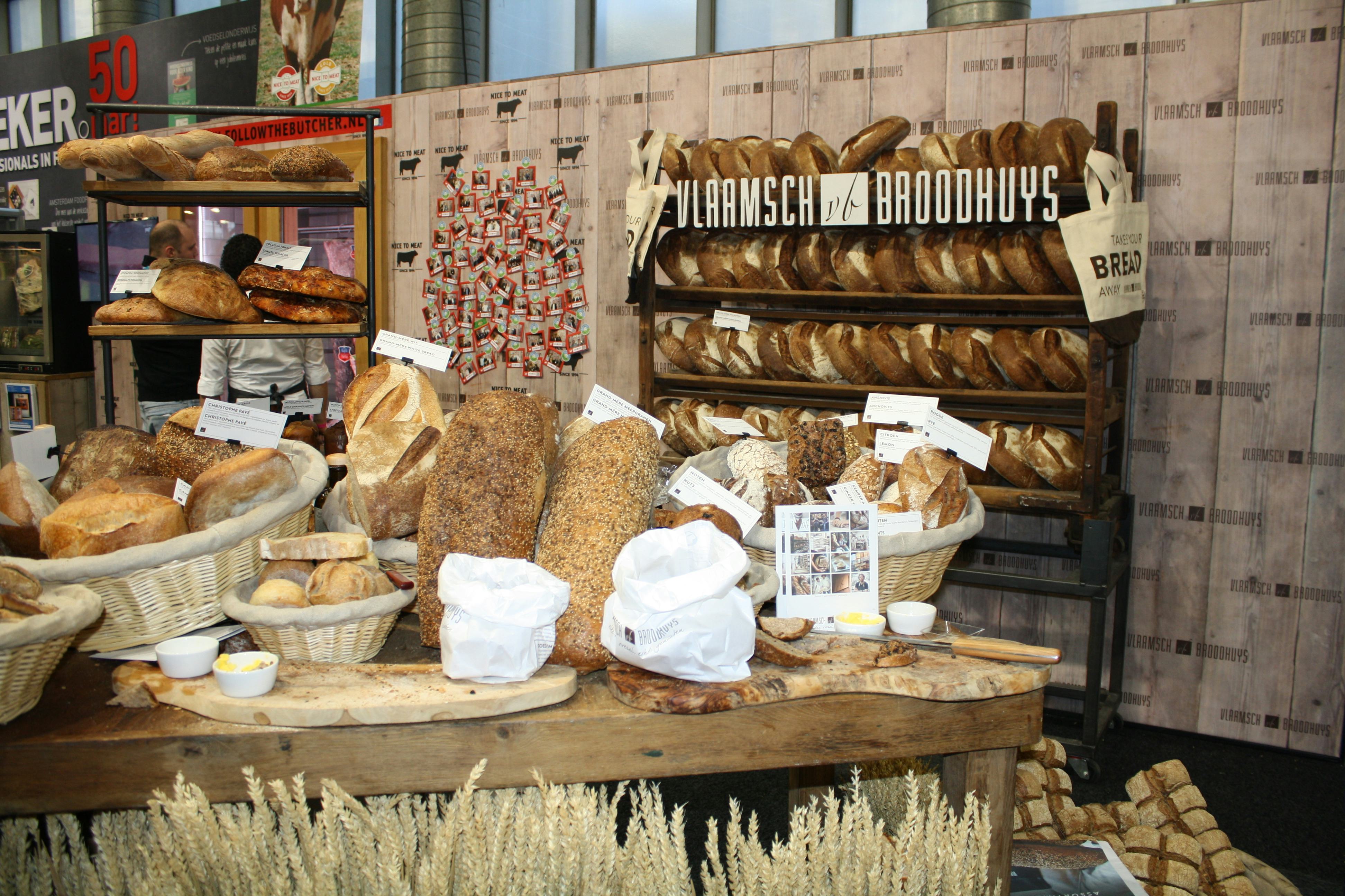 Het Vlaamsch Broodhuys staat voor het eerst op de Horecava.
Foto's: Anne Mieke Ravenshorst