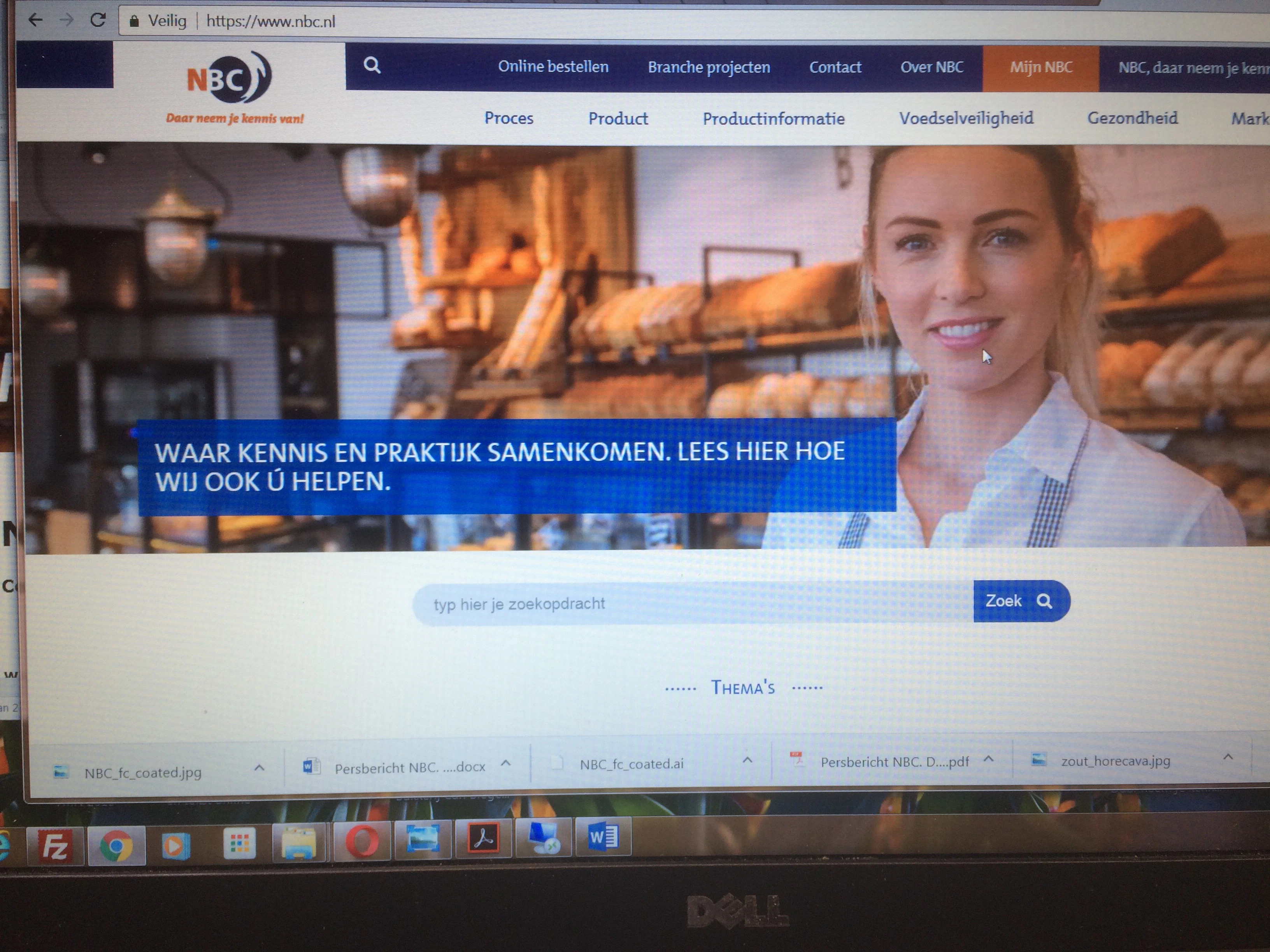 De nieuwe site van NBC.