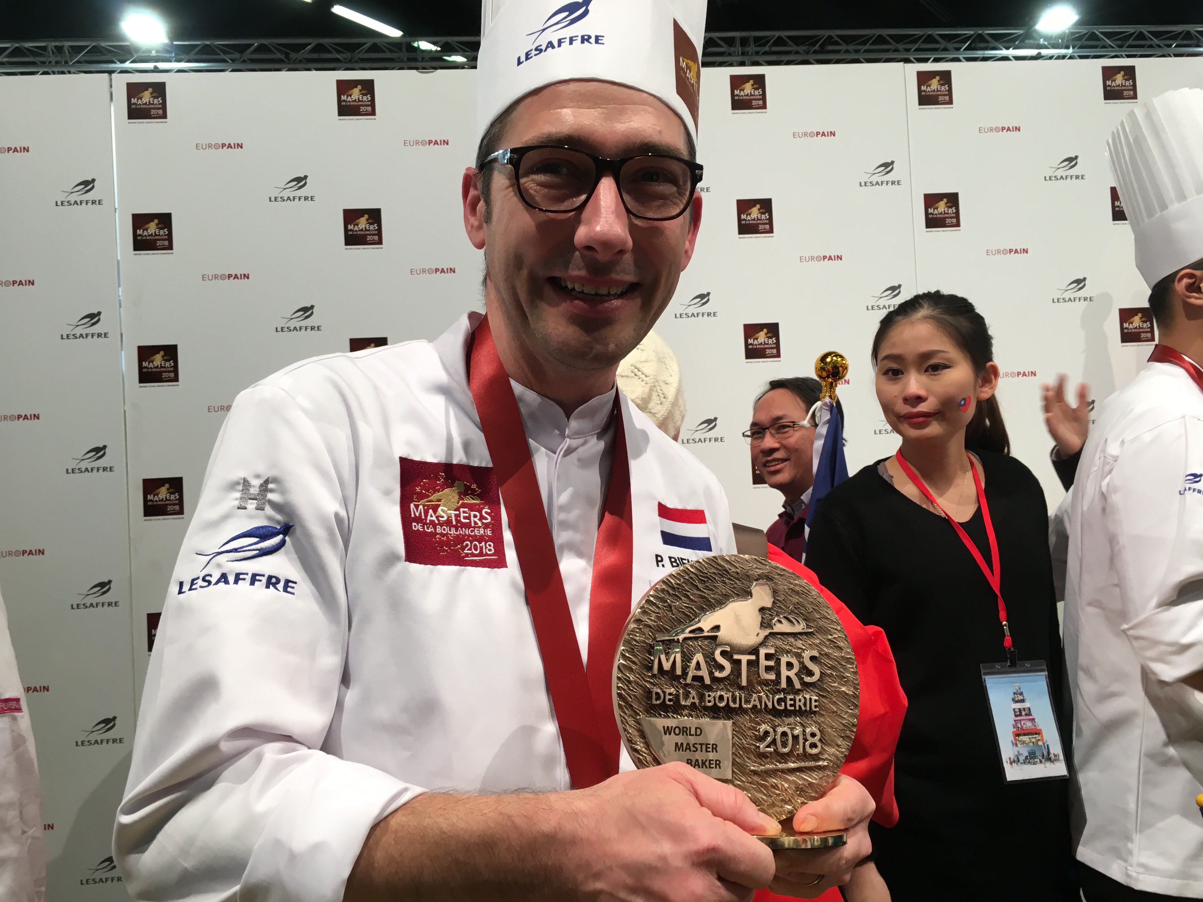 Wereldkampioen broodbakken Peter Bienefelt 
Foto: Bakkerswereld