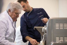 Gelato-specialist en juryvoorzitter Bas van Haaren van de Carpigiani Gelato University