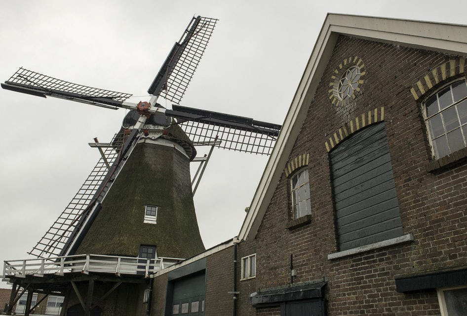Molen De Tijd gekocht door bakker Schuld.
Foto: Schuld