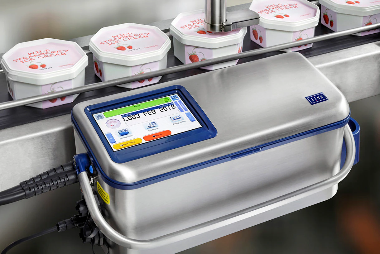 Een voorbeeld van hoe de printer werkt.
Foto: De Koningh Coding & Labeling