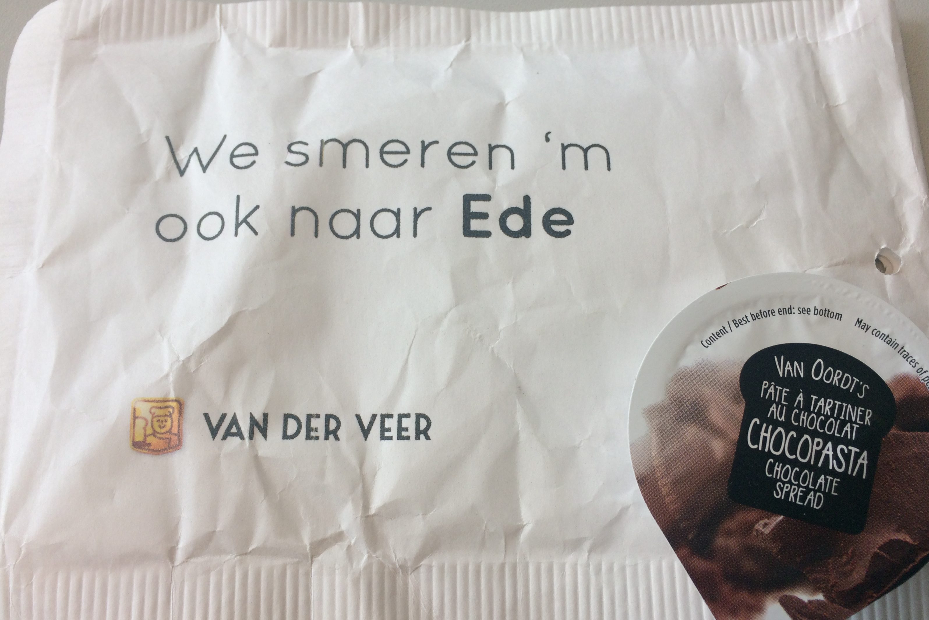 Vaste relaties en klanten kregen deze enveloppe in de bus.
