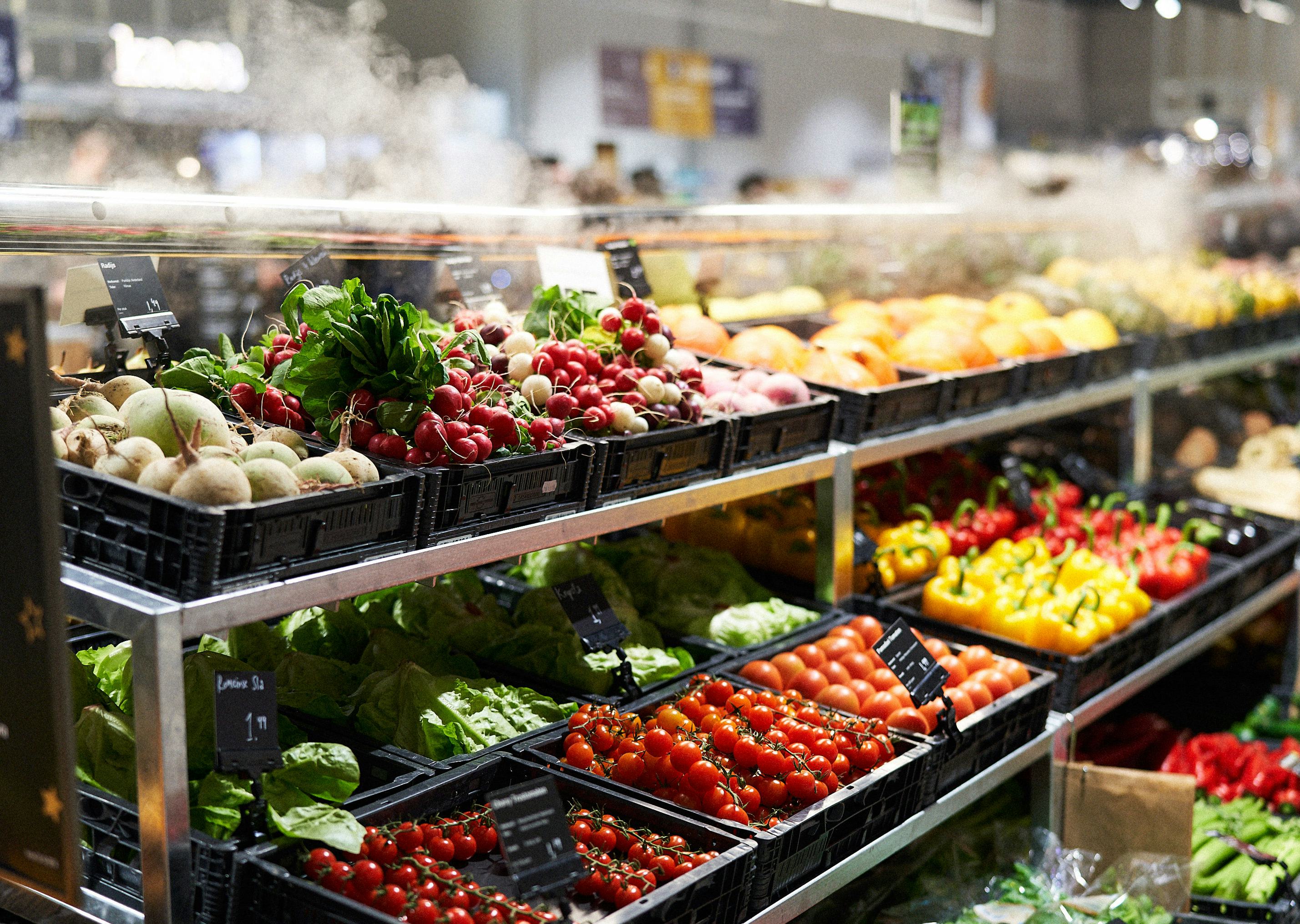Groente- en fruitafdeling bij Marqt.
Foto: Marqt - Kenzo Reeder