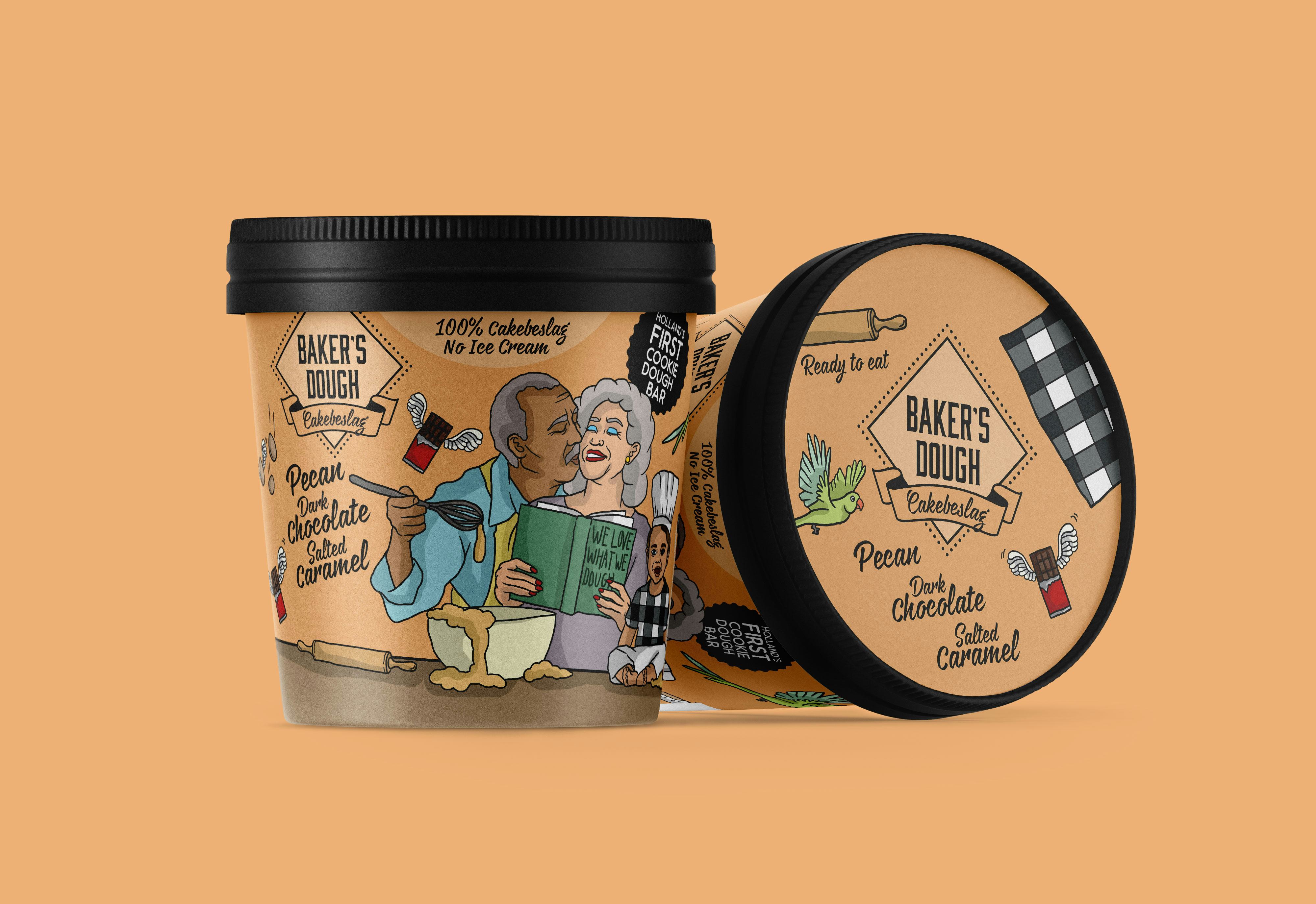 Baker's Dough Mini Cup Pecan-Dark Chocolate-Salted Caramel Cake Batter. Foto: Baker's Dough