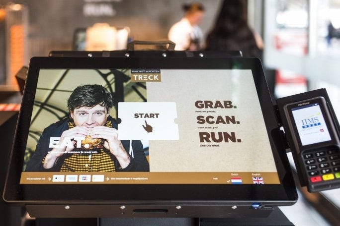 Grab, Scan, Run.
Foto’s: TRECK