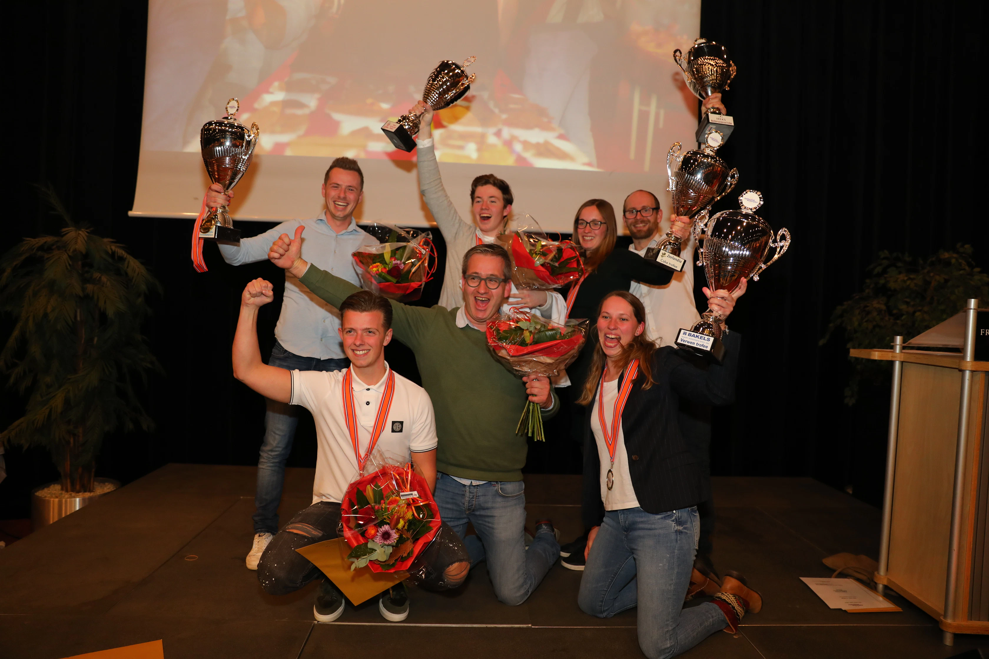 Bakkerij Verba won gisteren tijdens de BakkersVakWedstrijden in Drachten in vier verschillende categorieën de eerste prijs.
Foto: Pjotr Wiese