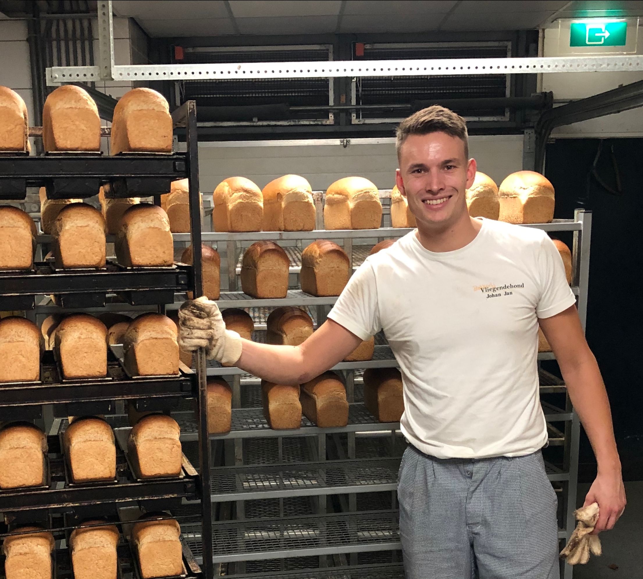 Johan Jan Vliegendehond volgt het ondernemerstraject voor jonge ondernemers bij de Nationale Bakkerij Academie (NBA). 
Foto: NBA