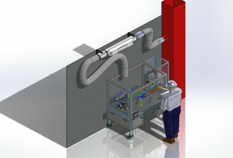 De Virobuster-technologie steriliseert de lucht. Foto’s: Virobuster