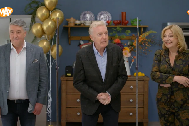 Robèrt van Beckhoven, André van Duin en Janny van der Heiden.
Foto: still