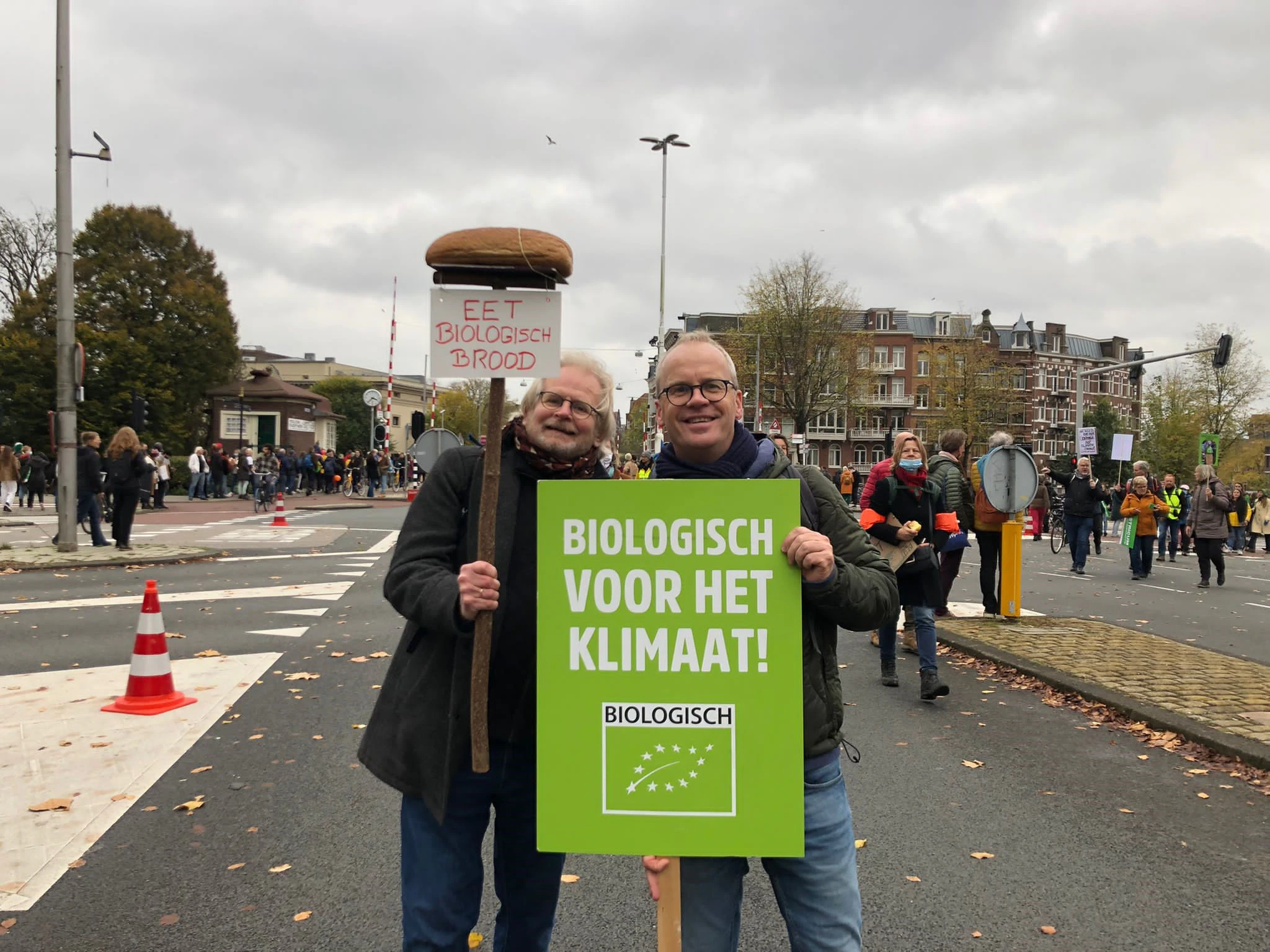 Henk Smit liep samen op met Michaël Wilde, directeur van Bio Next.