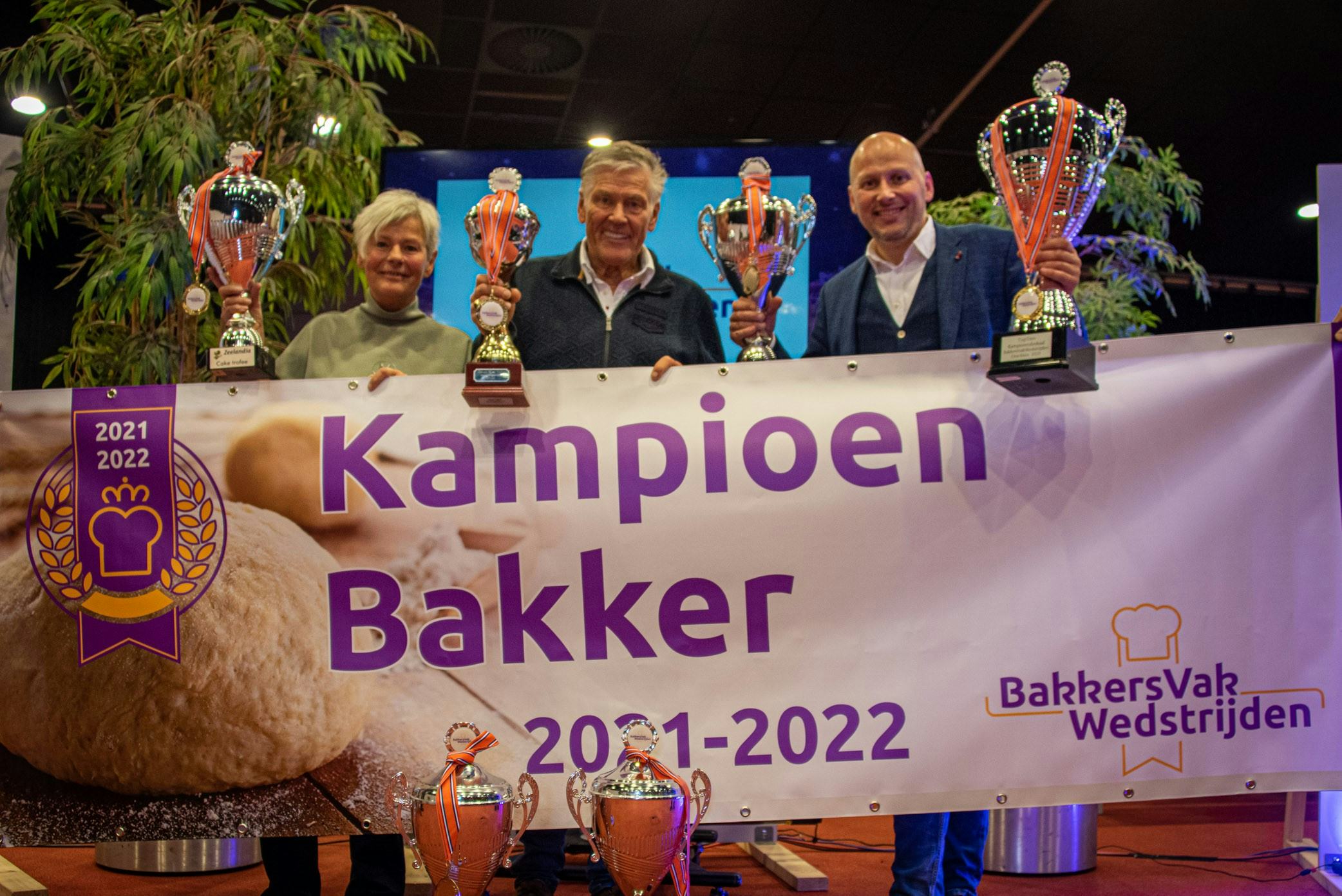 Team Vreugdenhil is overall-winnaar van de Bakkersvakwedstrijden 2021.
Foto's: Piet Haaksma