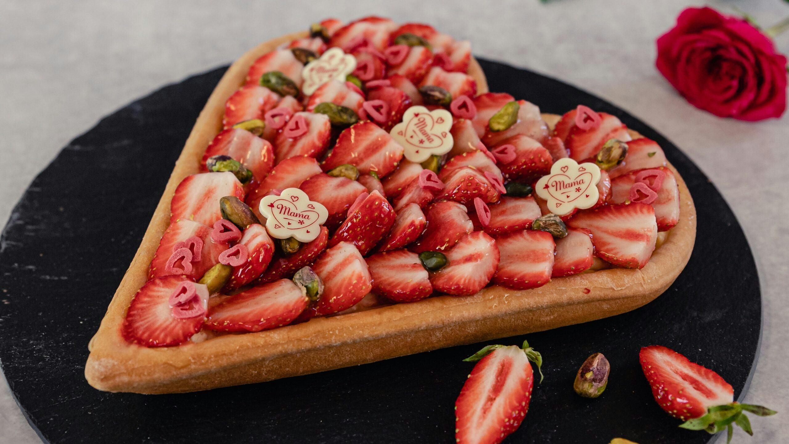 Deze hartenvlaai van Pruvé past uitstekend bij Valenstijnsdag 2022.