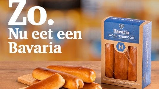 Brabantser kan niet: Houben-Bavaria worstenbrood.
Foto: Bavaria