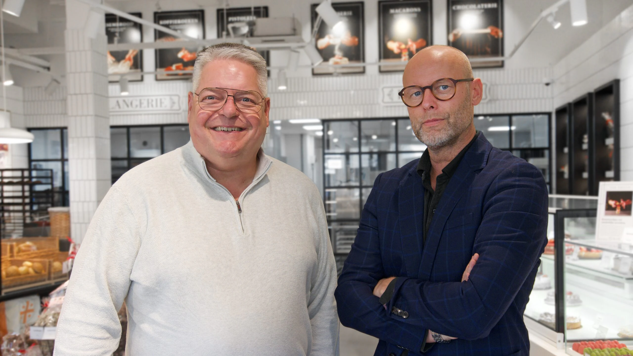 John Dekker (links), commercieel directeur van Infrashop en Henk van Heeringen, directeur design