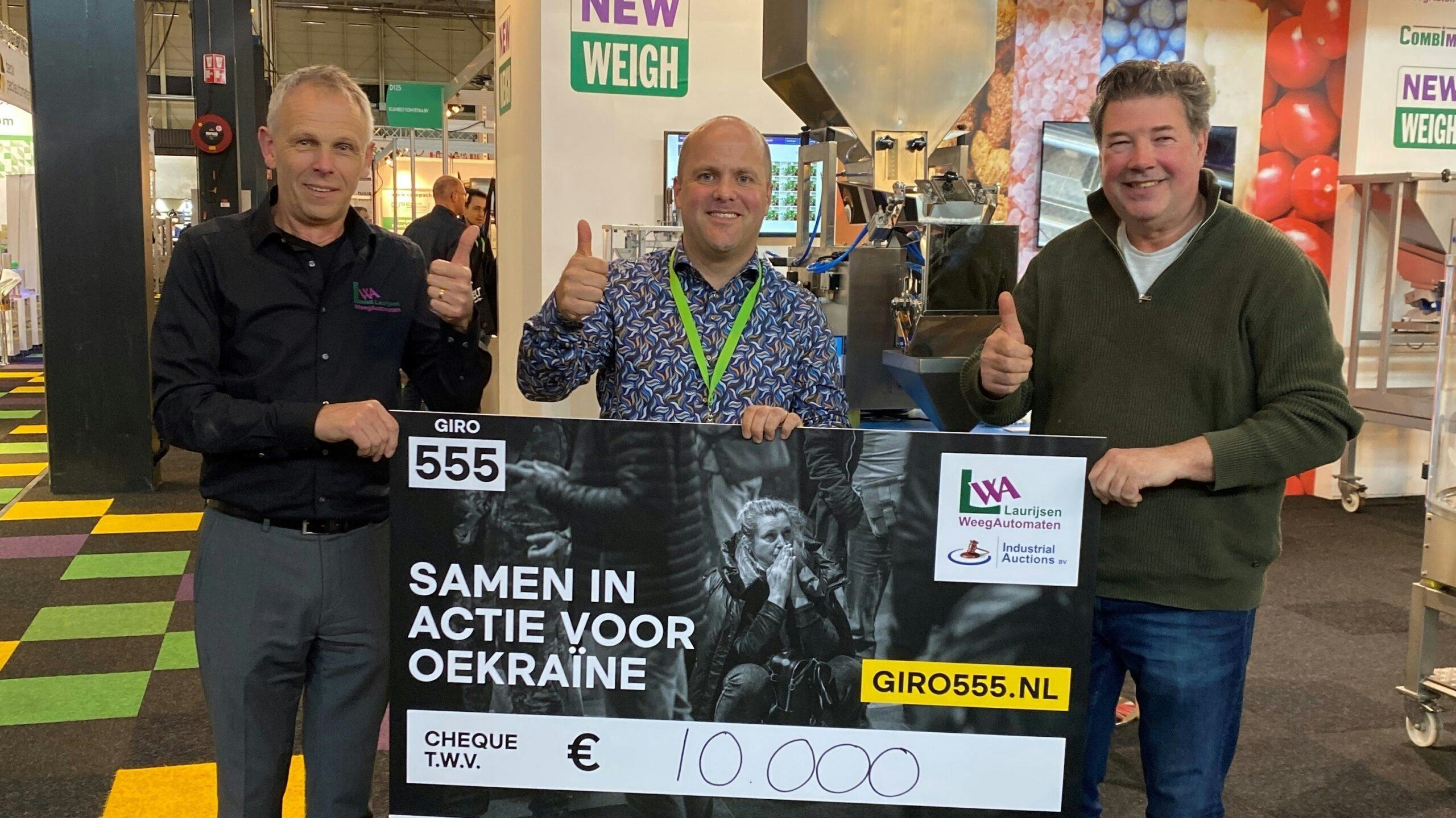 Vlnr: John Laurijsen, John van Berlo en Bernard van Stekelenburg