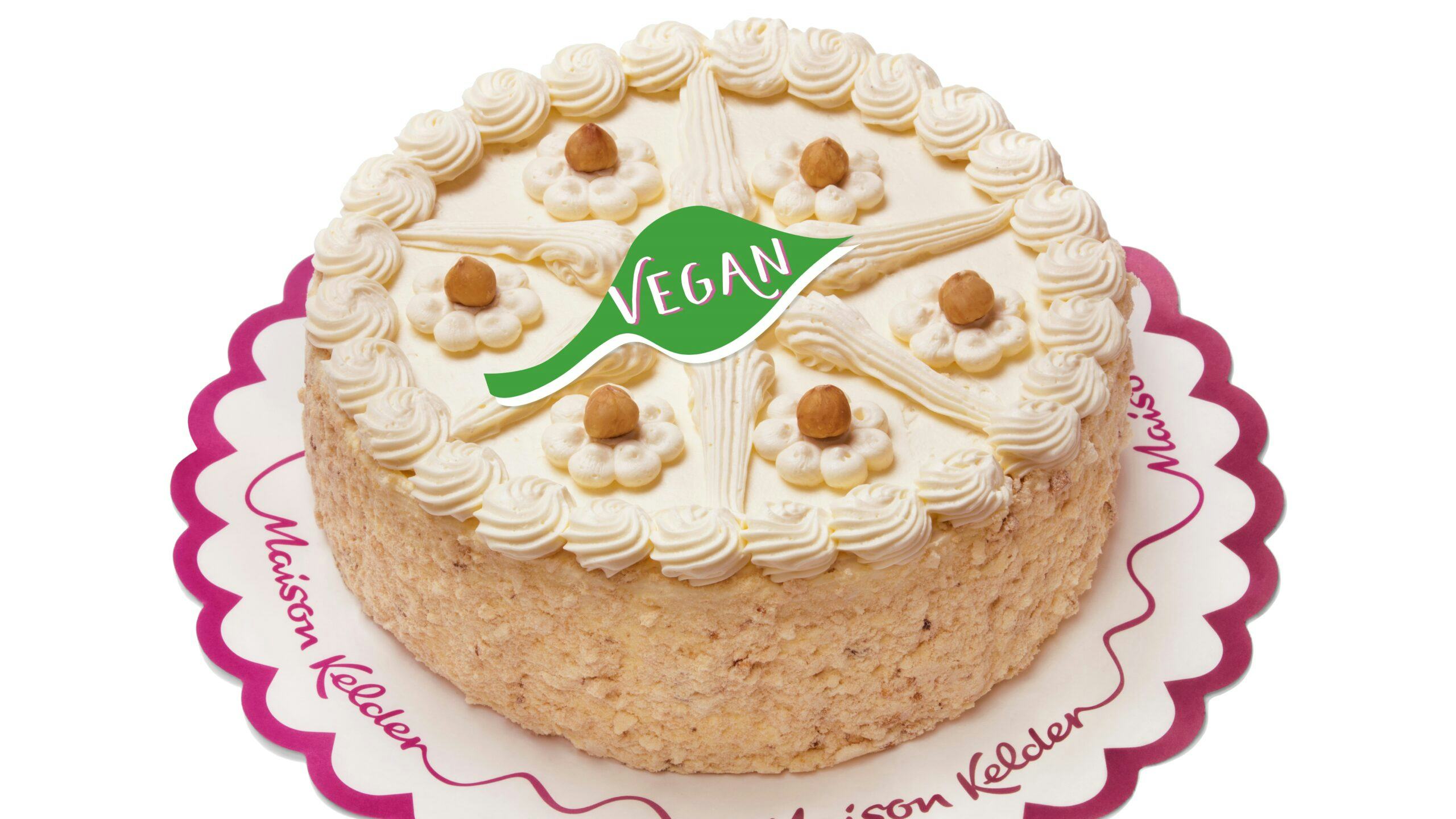 Maison Kelder: Stabiel plantaardig eiwit grootste uitdaging bij ontwikkeling vegan Hazelnoot Crèmetaart