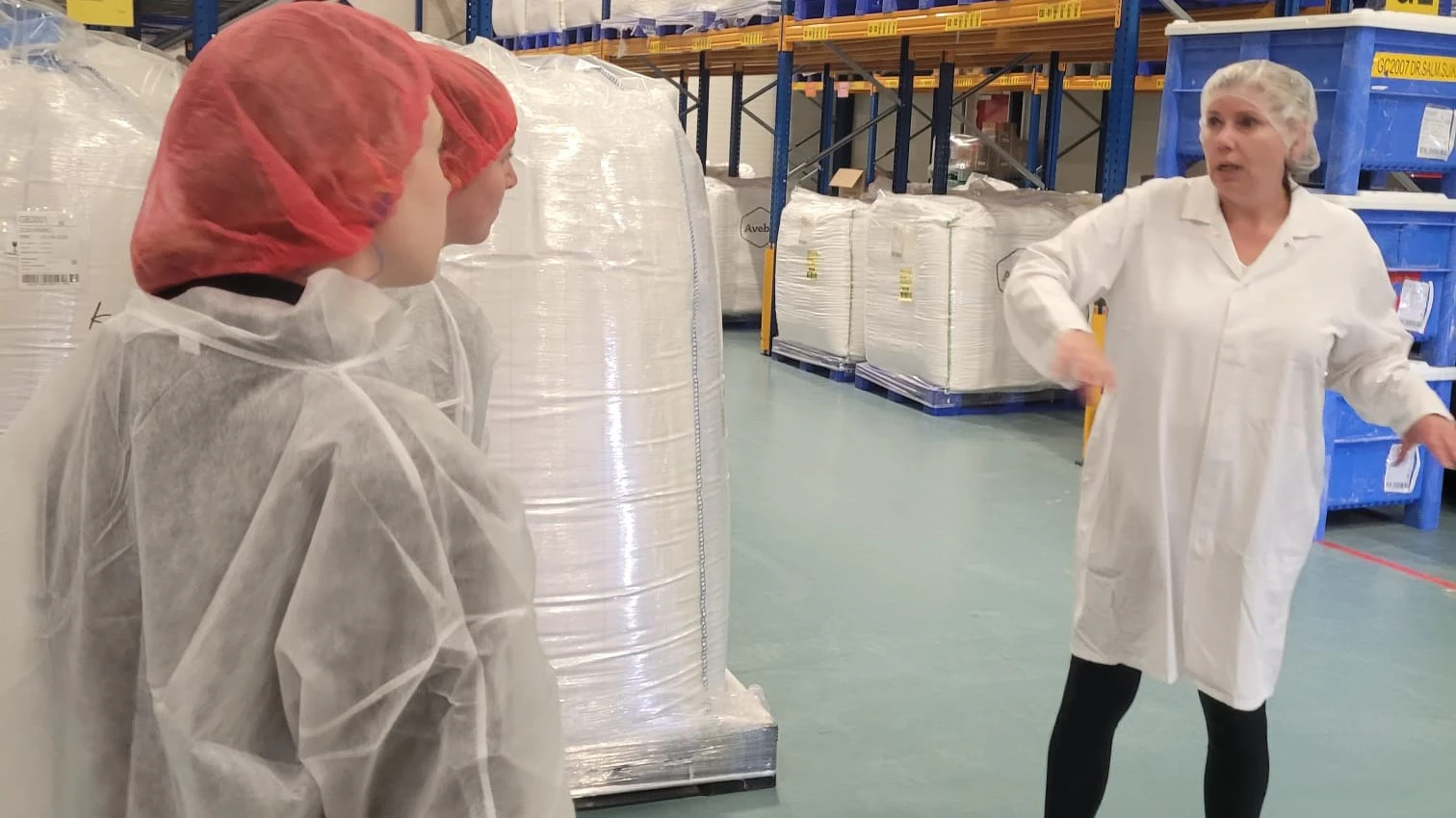 Studenten Food Innovation op bezoek bij Concorp. Foto: Tsjollyn Kuperus