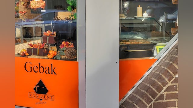 Vrijwel alle bakkers in Amersfoort sloten zich aan bij de actie, waaronder Bakkerij Van Gent. Foto: Keistadnieuws