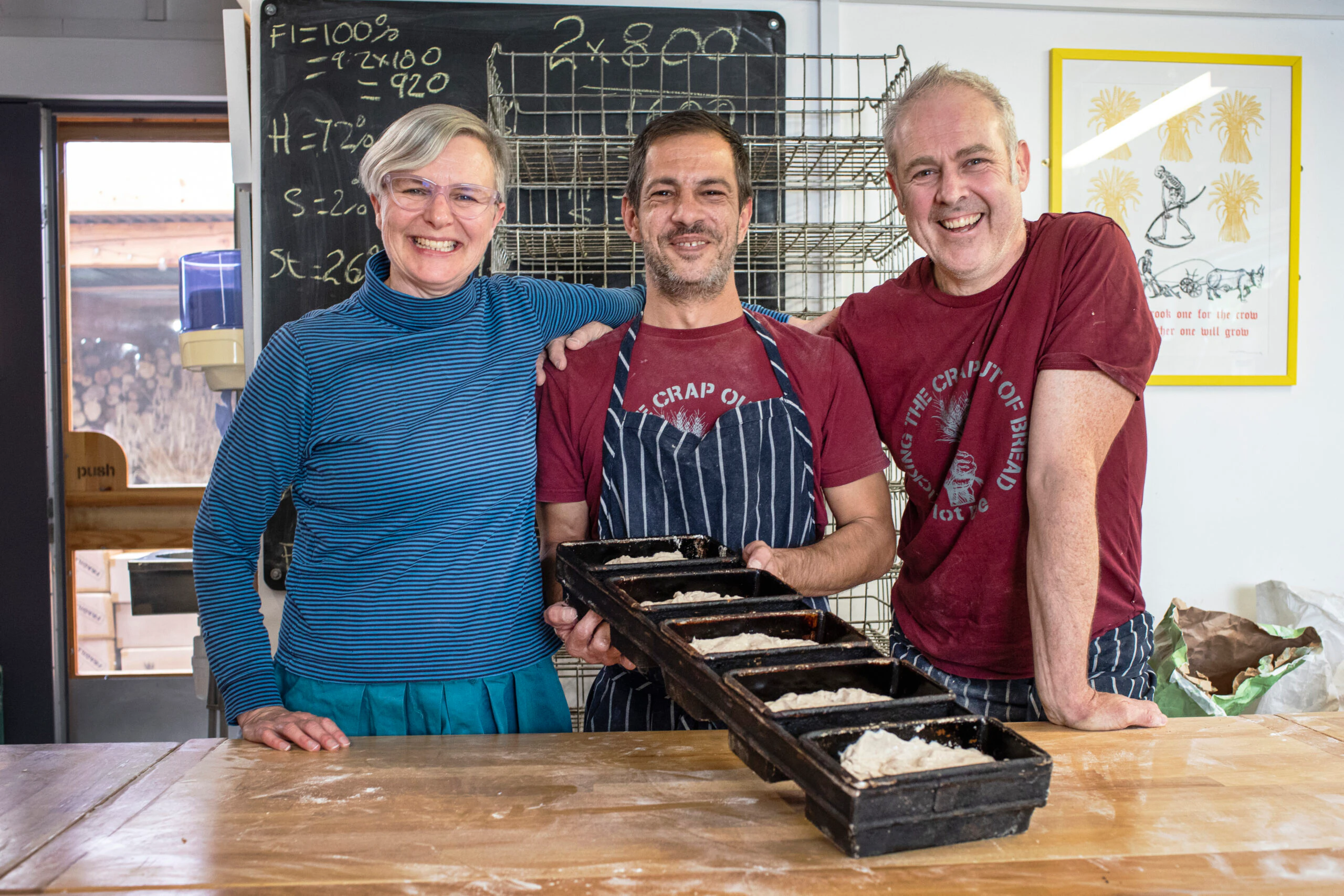Joe Fitzmaurice en zijn vrouw Julie Lockett en medewerker Igor Mesaric (midden).
Foto's: Eoin O'Conail