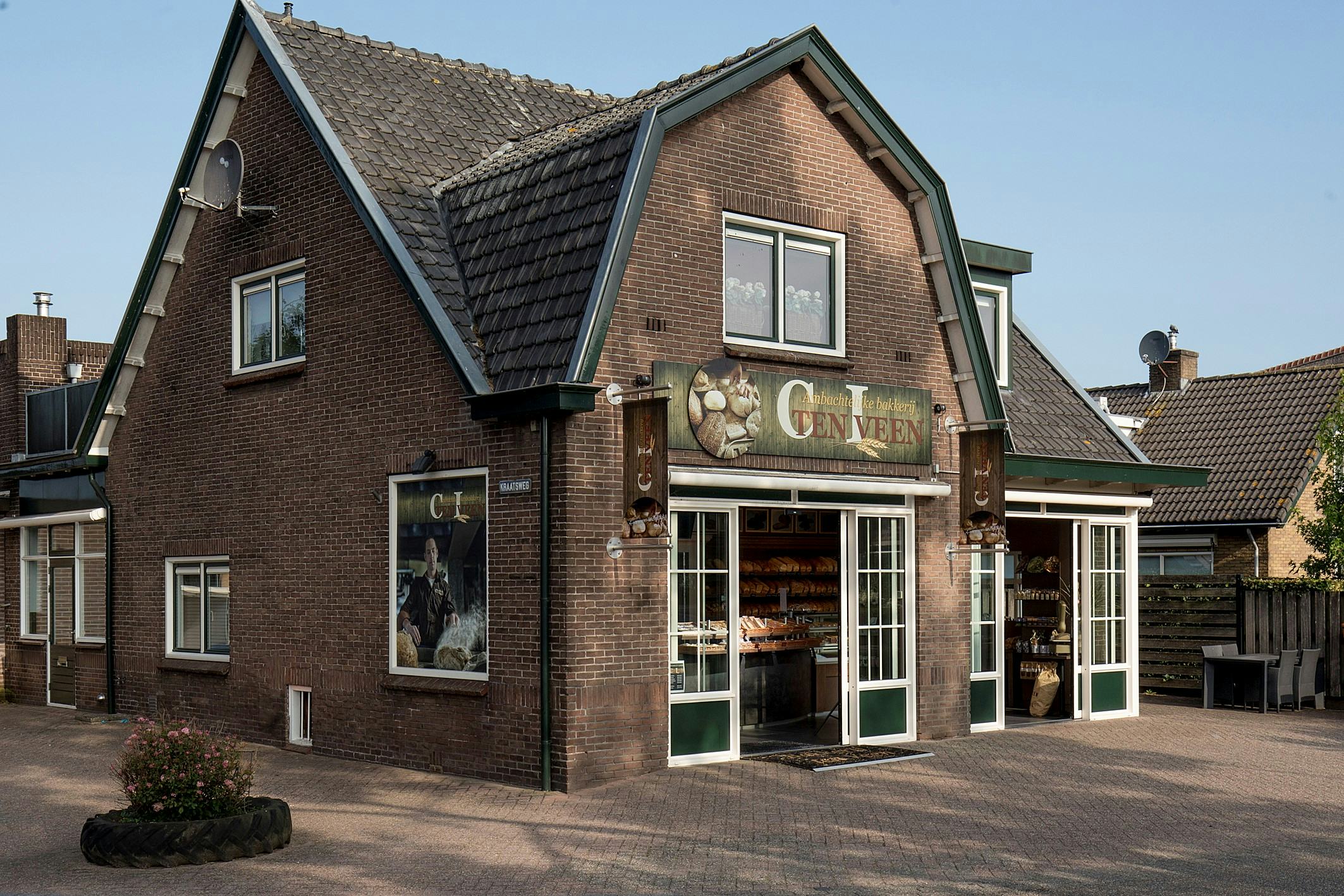 De bakkerij in Bennekom waar Jeannet van Diest werkt.