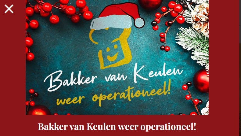 Bakkerij van Keulen weer open na oplossen hygiëneprobleem