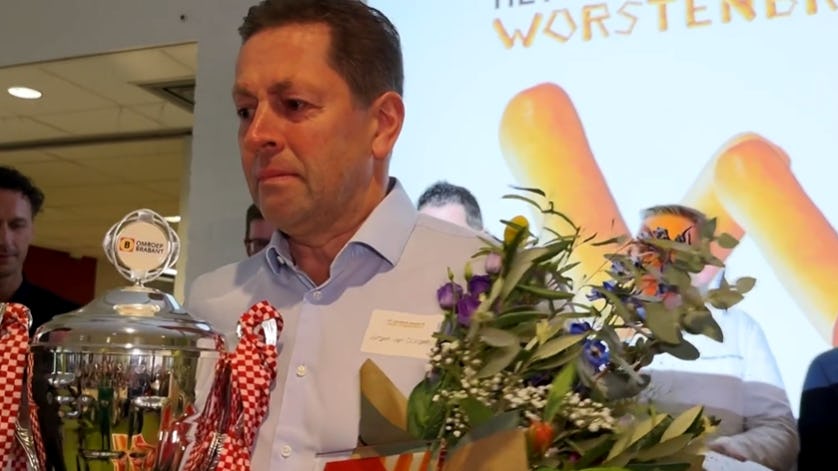 Jürgen van Dongen: 'Voor het eerst dat ons vader er niet bij is.' 
Beeld: still Omroep Brabant