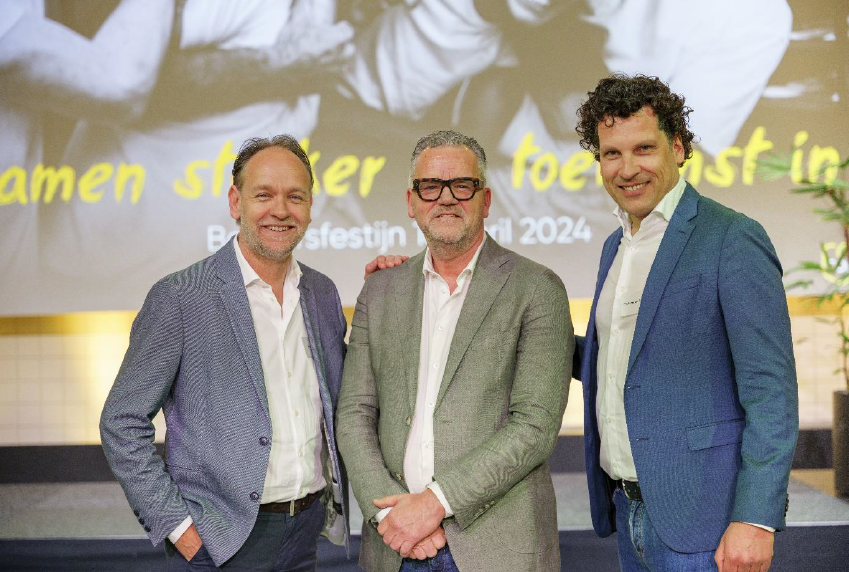 Vlnr: Rob Besseling (CEO Top Bakkers groep), Peter Dunselman (voorzitter Top Bakkers coöperatie), Mark van der Breggen (CCO/COO Top Bakkers groep).