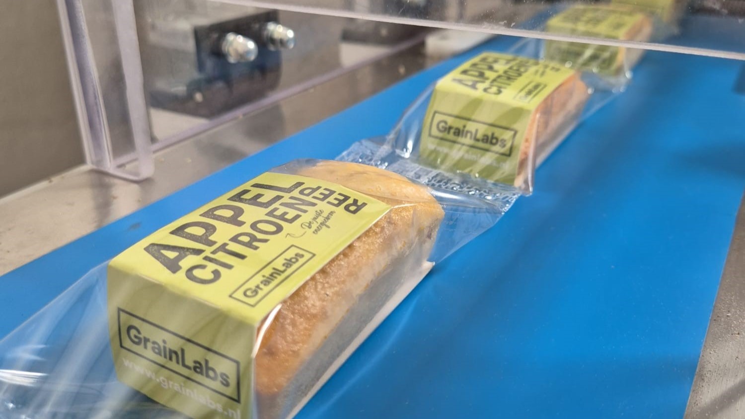 De nieuwkomer in het assortiment repen voor sporters: de appel-citroenreep. 