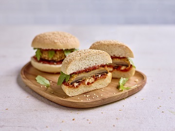 Glutenvrij hamburgerbroodje. Foto: Puratos