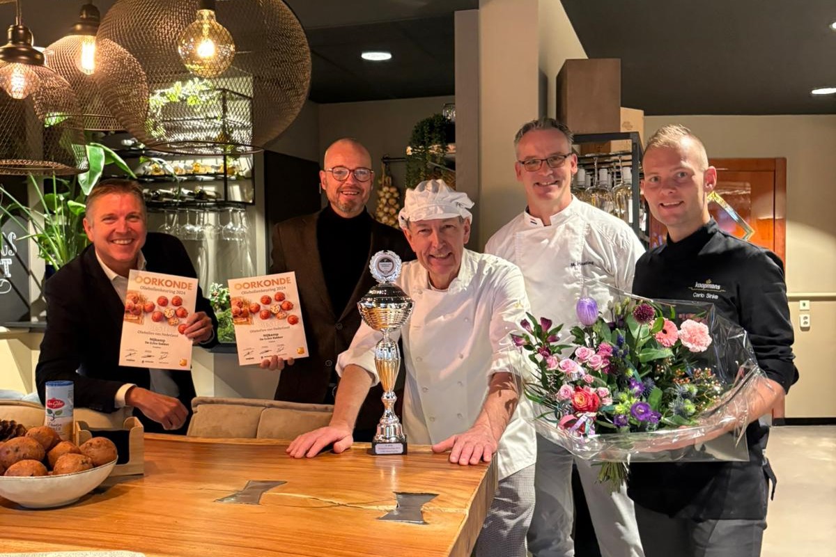 Sven Flapper, Arthur Leferink van AB Mauri, Martin Nijkamp, Mark plaating van Zeelandia, Carlo Sinke van Royal Koopmans.