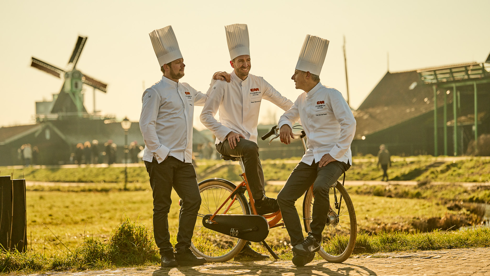 Het team dat zich de Nederlandse patisserie op de internationale kaart gaat zetten: Bart de Gans, Peter Remmelzwaal en Tom van de Veen. Foto: DPT