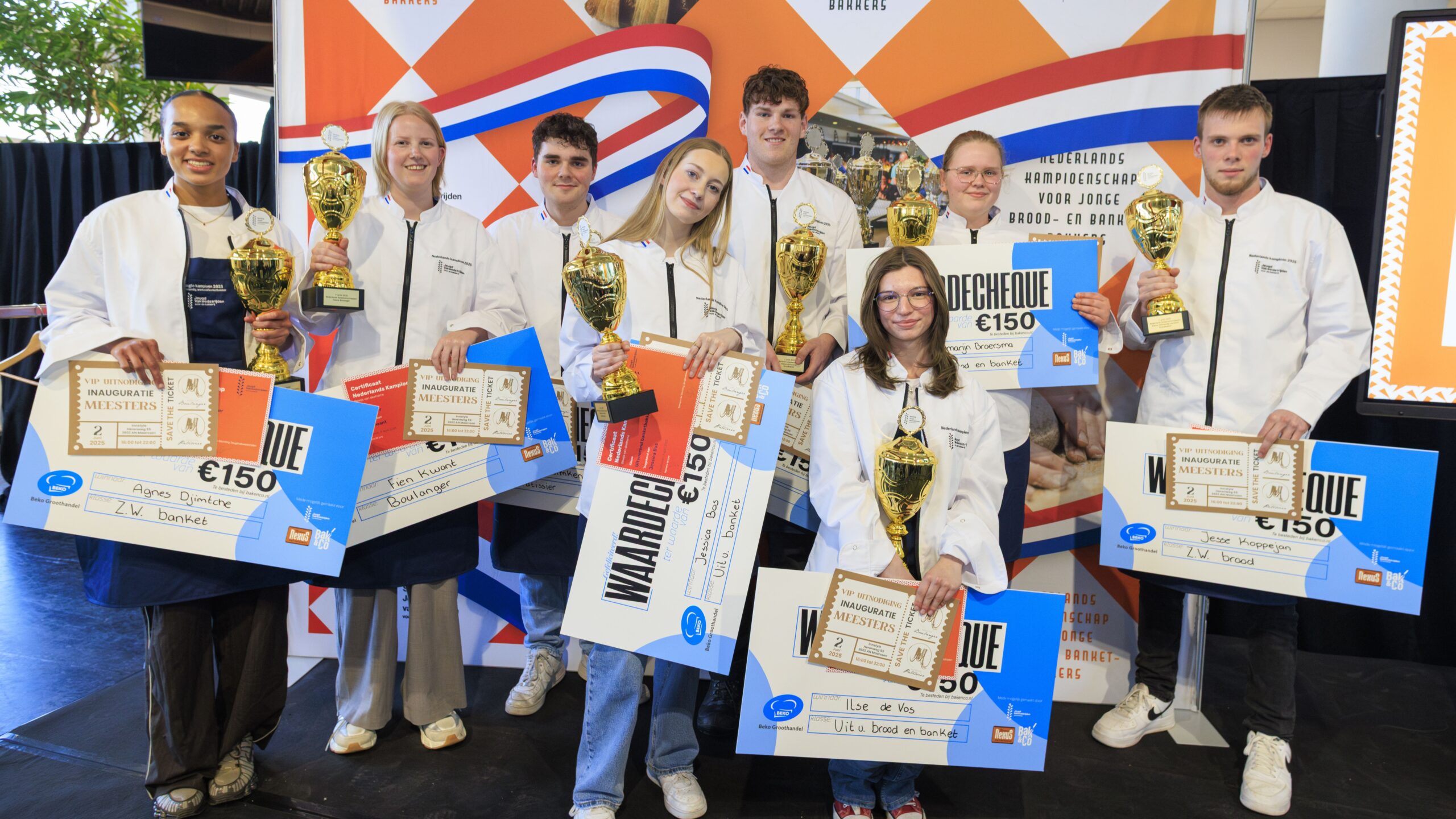 De nieuwe Nederlandse kampioenen.