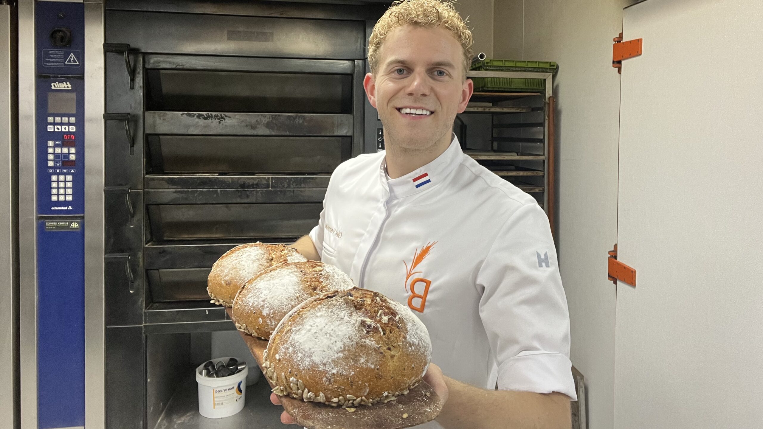 Giel Vermeulen met het hartige eindproduct. 